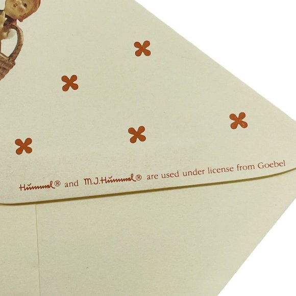 Vintage 1992 Hummel Stationary Hum #13 Meditation 2 Sheets & 2 Envelope Unused - Picture 4 of 10
